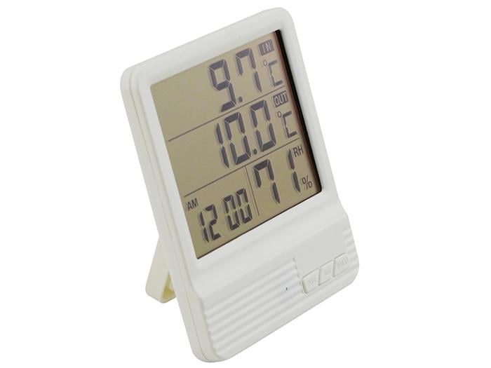 Термометр з годиником CX-301A з гігрометром