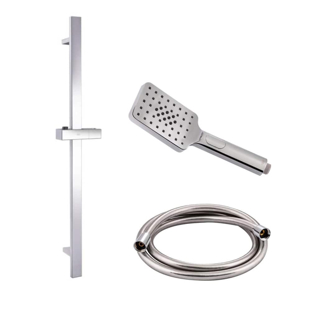 Набор душевого гарнитура Qtap QTRUCA121N3KCC/QTLEP82103NC/QTHADPVC160C Хром