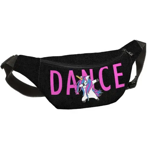 Сумка-бананка через плече та на пояс Presentville Bumbag Dance 27х16 см (BB_19A011_BL)