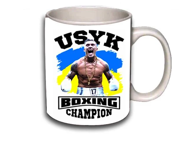 Чашка Усик чемпион 330 мл Белый (z1527)