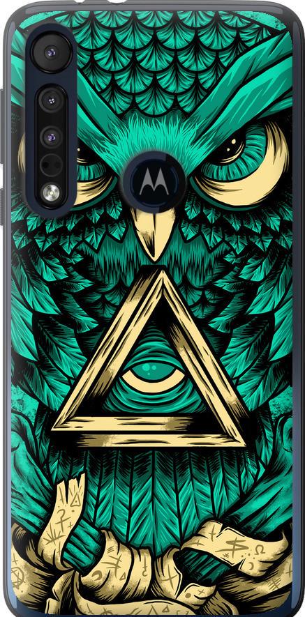 Чехол на Motorola One Macro Сова Арт-тату (3971u-1812-42517)