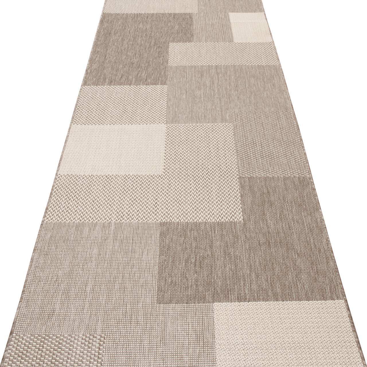 Ковер безворсовый на резиновой основе DAKARIA Flex Run 19682/111 2x2 м Бежевый (00-00022142) - фото 5