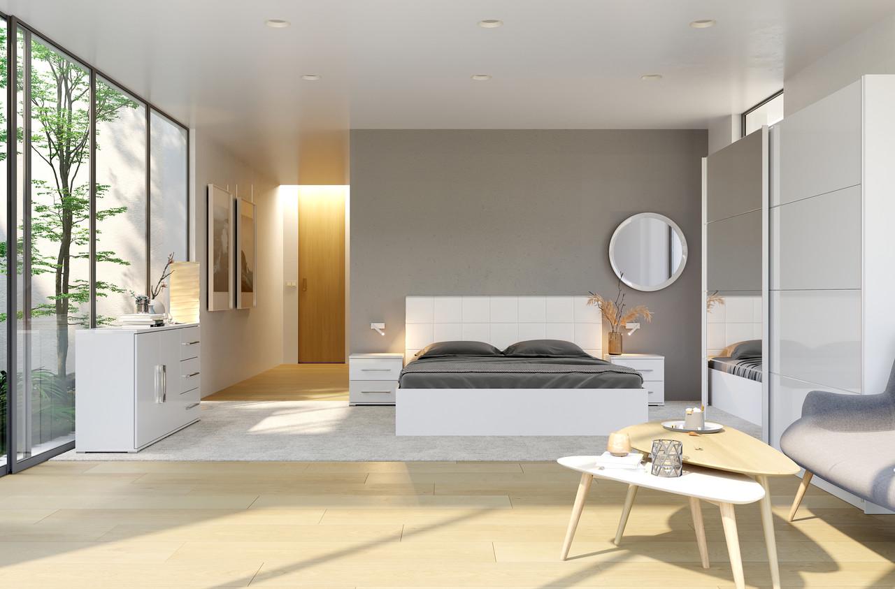 Гарнитур спальный Миро-Марк Family №1 Белый глянцевый (212-2098)