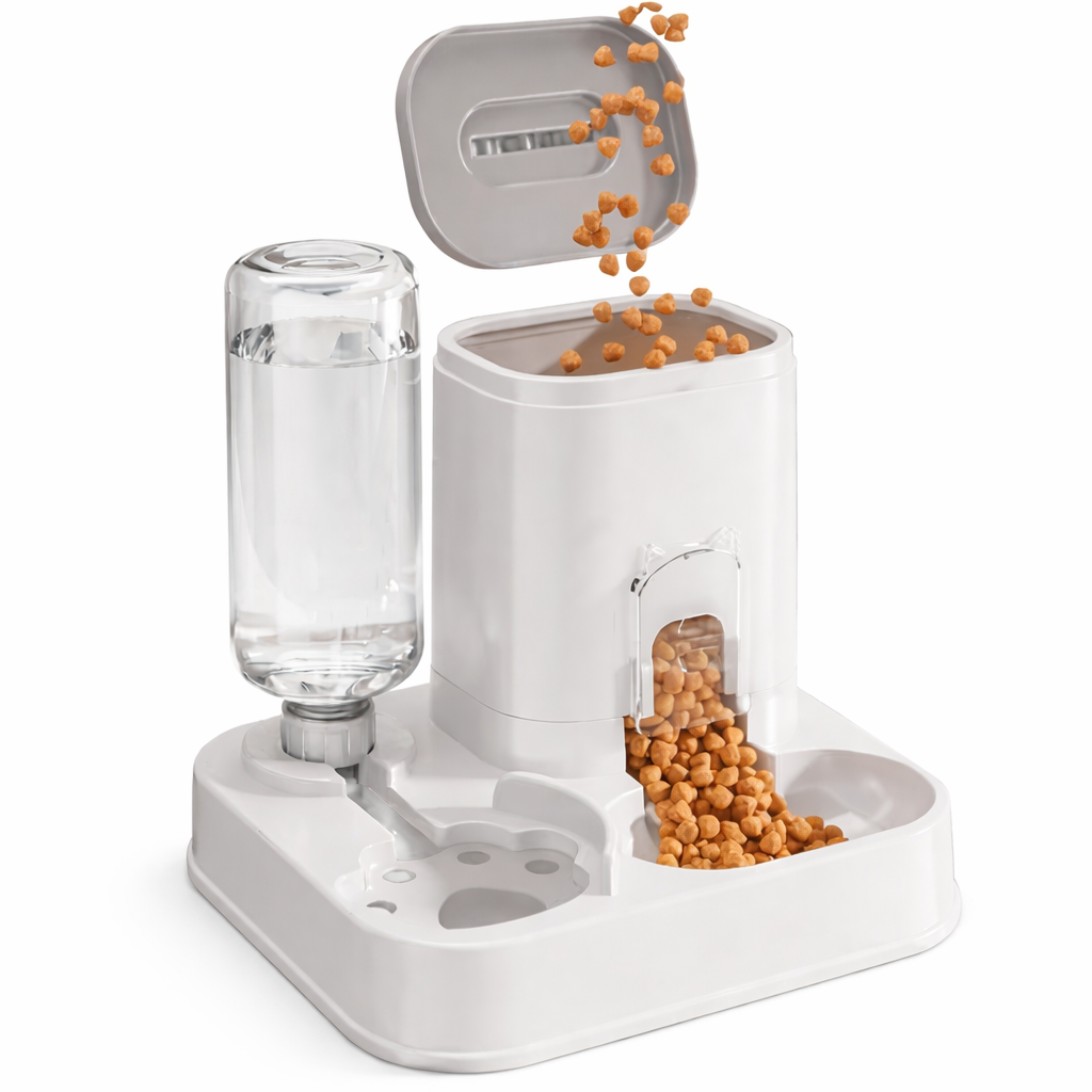 Годівниця для тварин 2в1 гравітаційна без батарейок (KOR21)