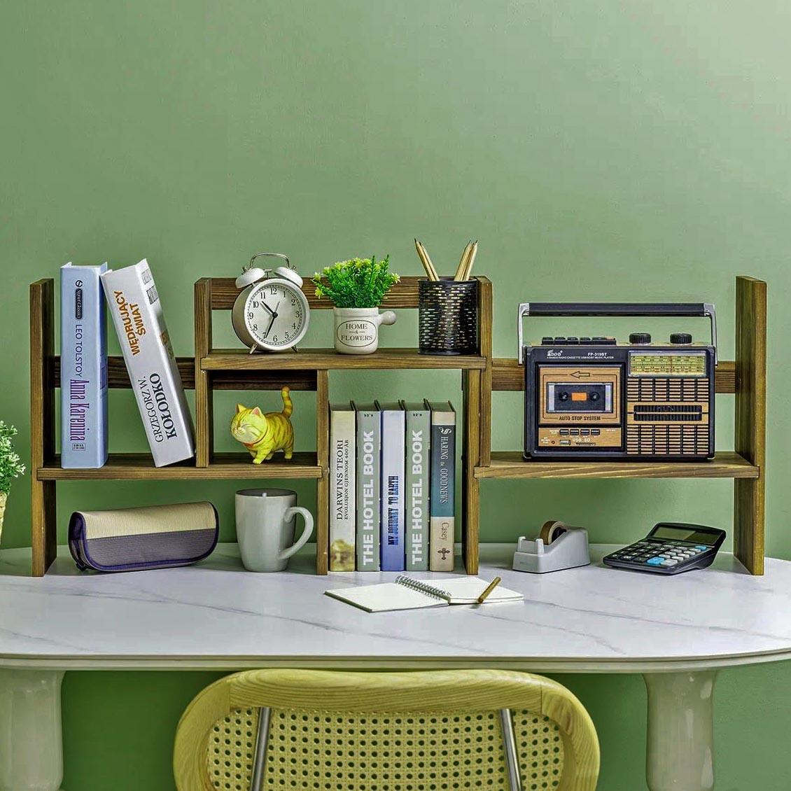 Полка-надстройка настольная из дерева Ломон мускат (АКД-002207) Полка-надстройка настольная из дерева Ломон мускат (АКД-002207)