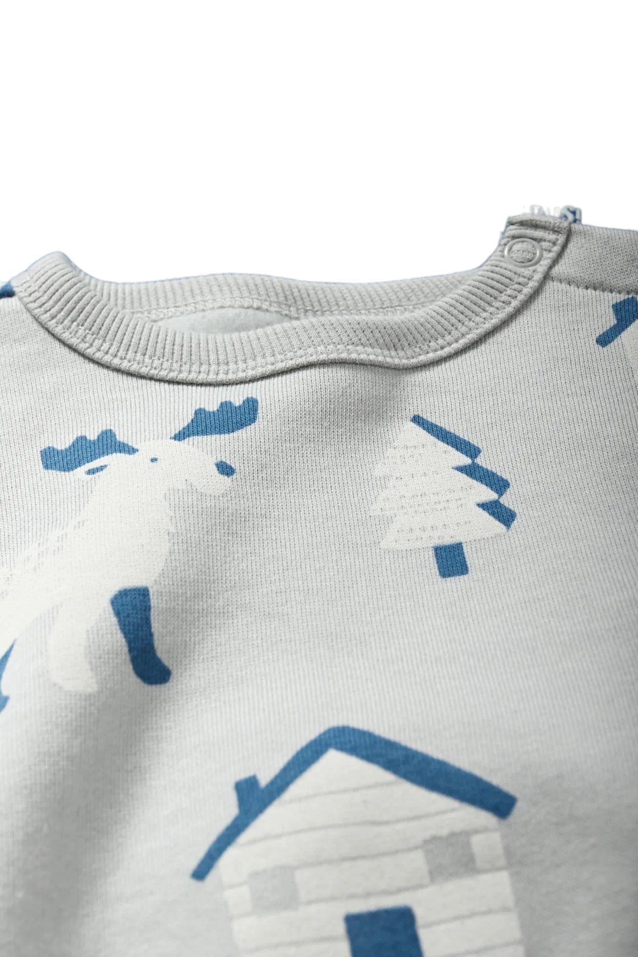 Світшот дитячий теплий для хлопчика C&A 92 см Сірий (25082726) - фото 2 Світшот дитячий теплий для хлопчика C&A 92 см Сірий (25082726) - фото 2