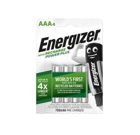 Акумуляторний Energizer Power Plus HR03 AAA 700 mAh 4 шт.