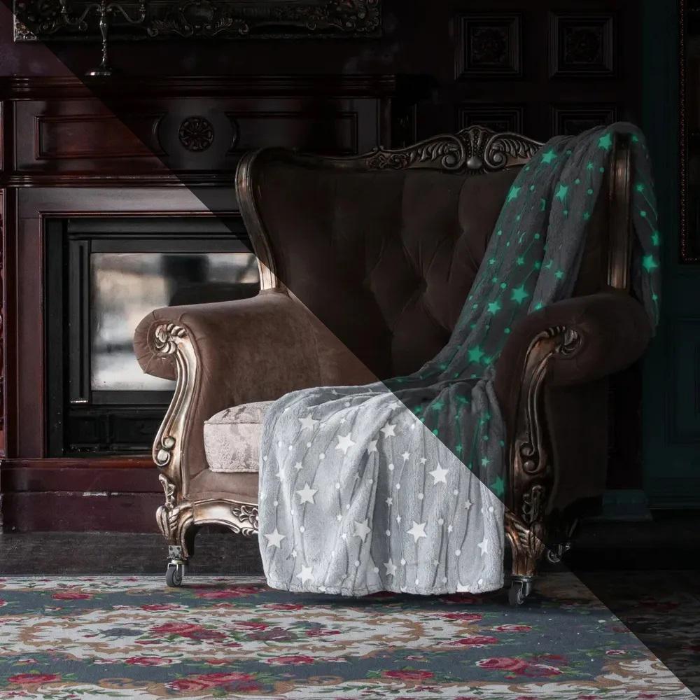Плед светящийся в темноте Blanket kids Magic Star 150х100 см Серый - фото 29 Плед светящийся в темноте Blanket kids Magic Star 150х100 см Серый - фото 29