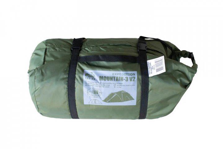 Палатка Tramp Mountain 3 V2 трехместная туристическая 380х220x130 см (TTRT-023-green) - фото 11