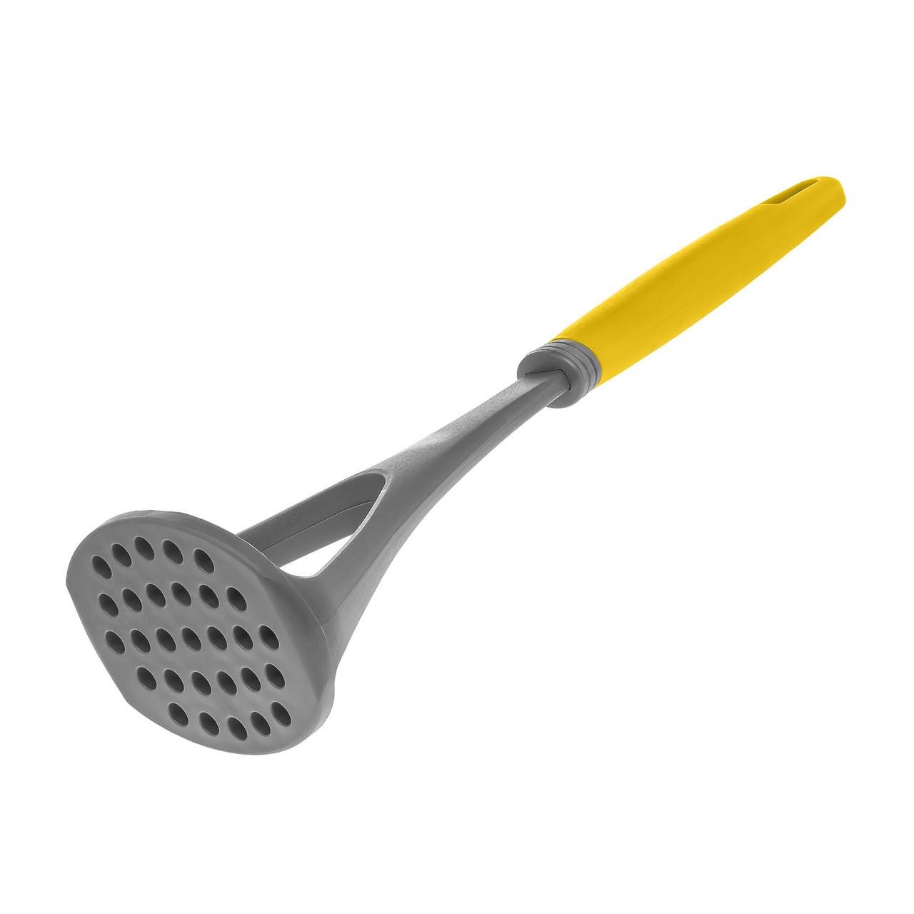Толкушка для картошки силиконовая 26 см Желтый (1813166313) - фото 1
