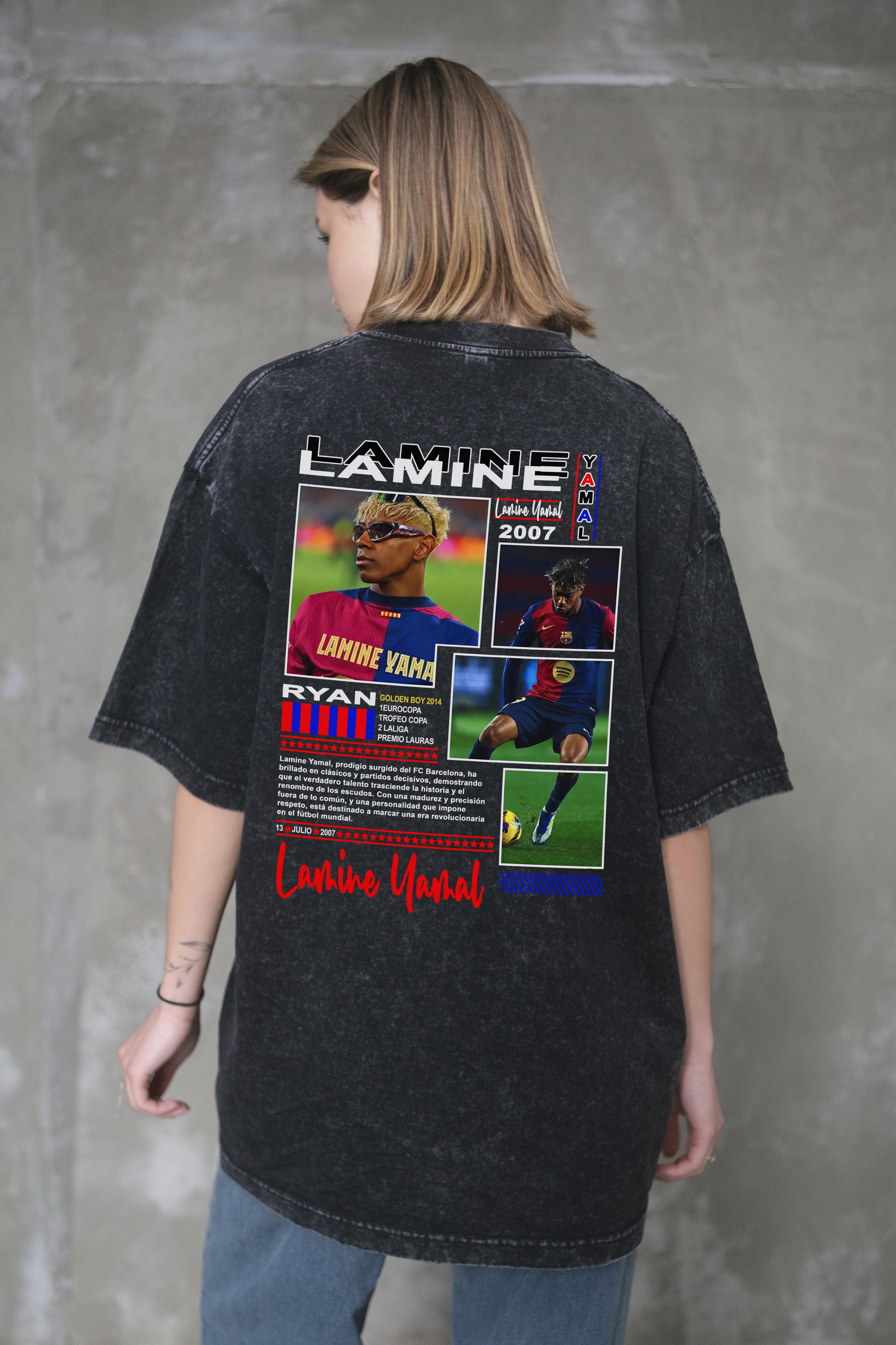 Футболка оверсайз Without Washed Lamine Yamal L/XL Black (L/XL8056348 8056349) - фото 5