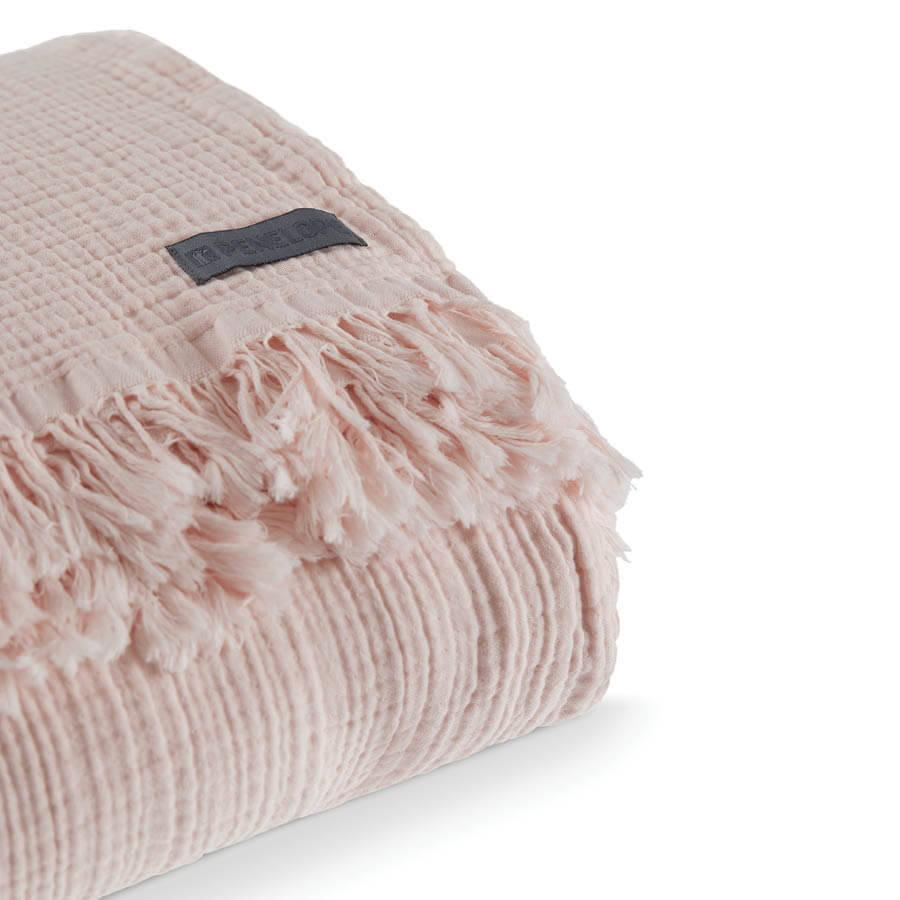 Покривало Penelope Soflin Muslin pudra 220х240 см Пудровий (svt-2000022271776) - фото 4 Покривало Penelope Soflin Muslin pudra 220х240 см Пудровий (svt-2000022271776) - фото 4