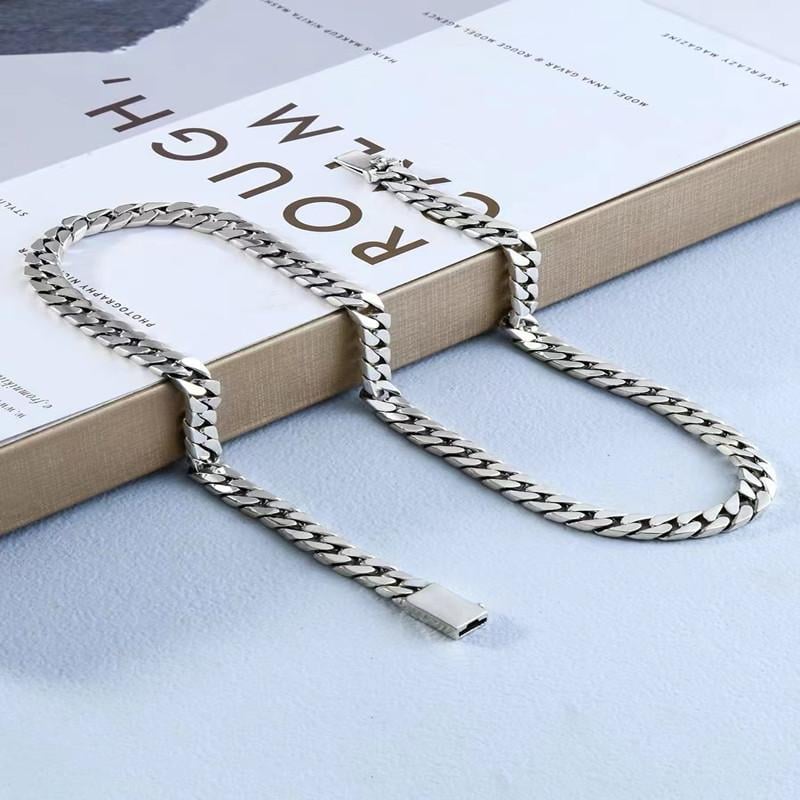 Ланцюжок срібний чоловічий з гравіюванням 7 мм 62 г (88845066)