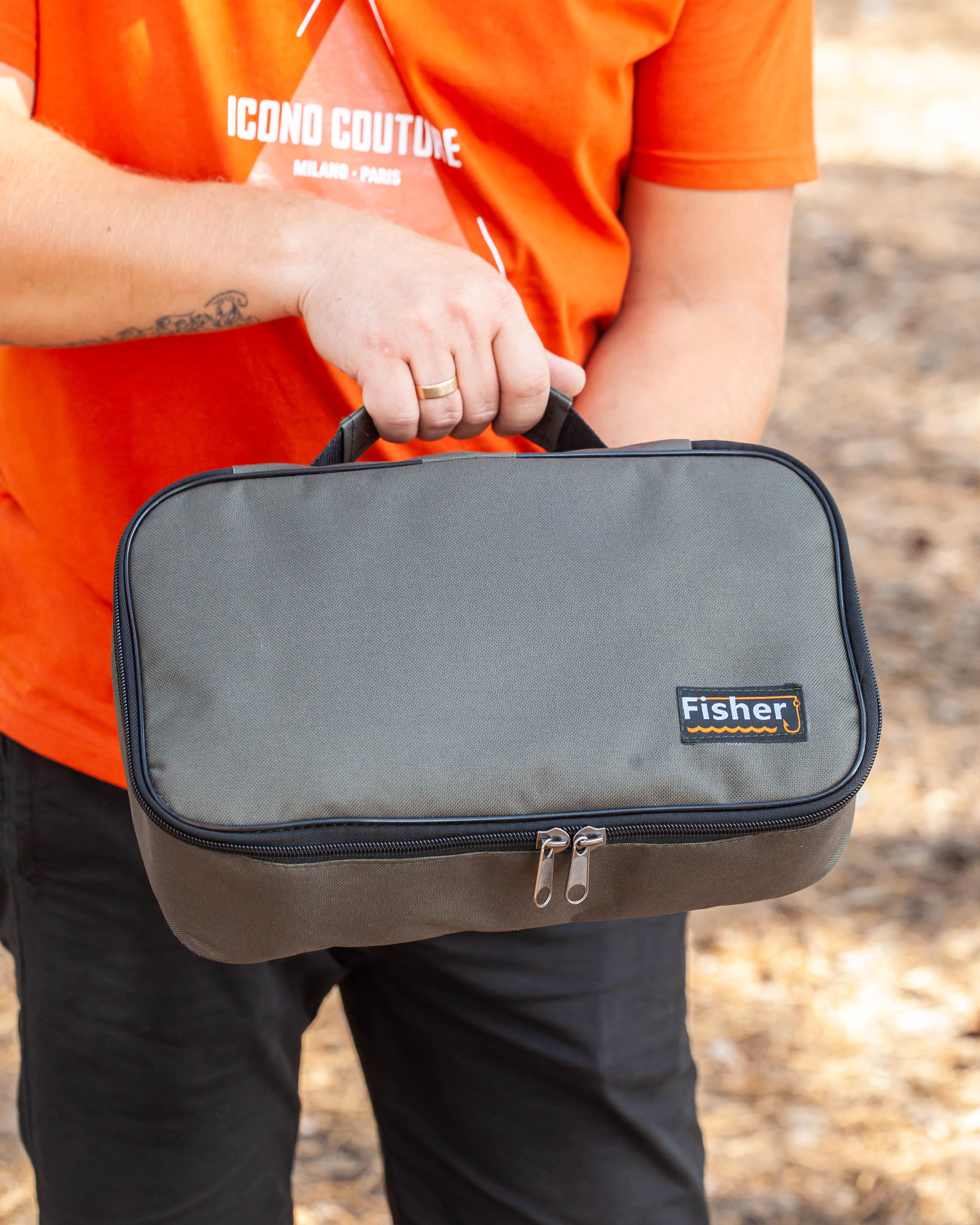 Чехол Fisher для двух катушек (K-002) - фото 6 Чехол Fisher для двух катушек (K-002) - фото 6