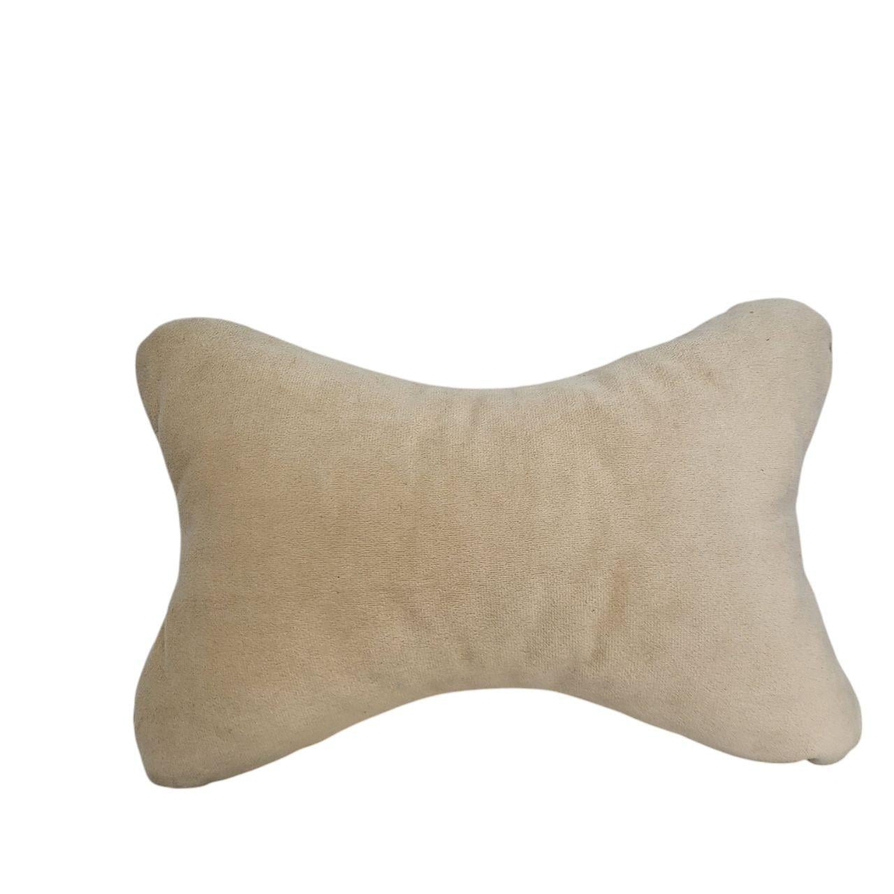 Подушка для шеи на подголовник в авто 15x20 см Бежевый (2394890395)