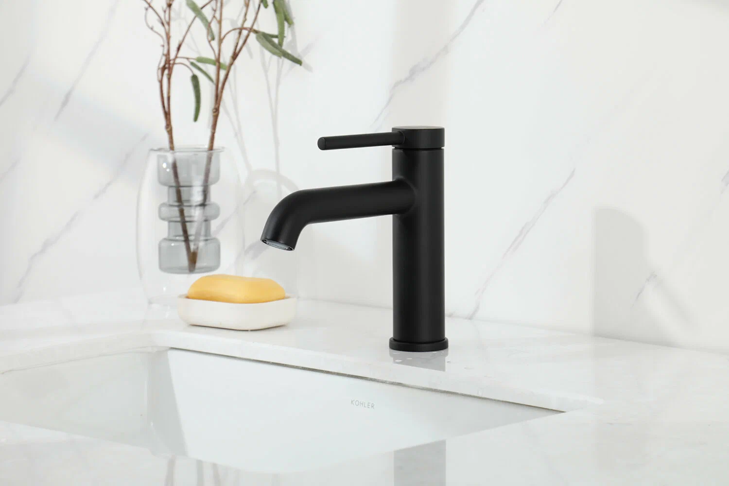 Смеситель для умывальника Gappo G1006-6 Черный (1046755) - фото 3