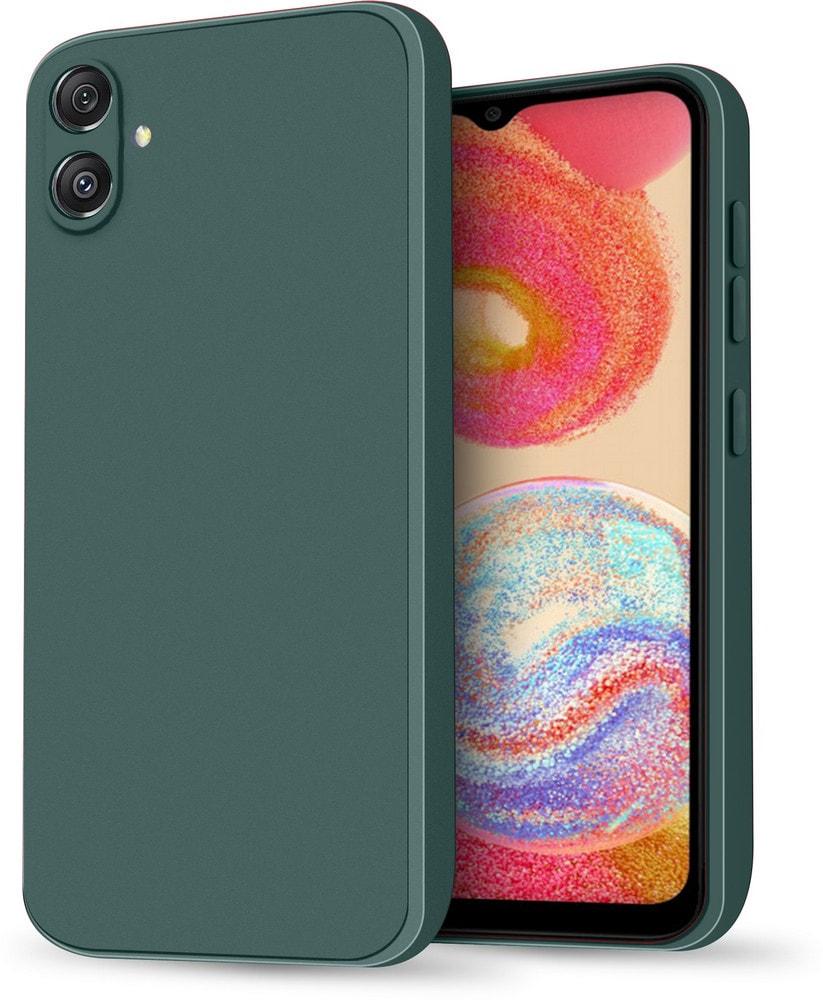 Силиконовый чехол HardCorner Samsung Galaxy A04e A042 (с микрофиброй) Green (37775-08)