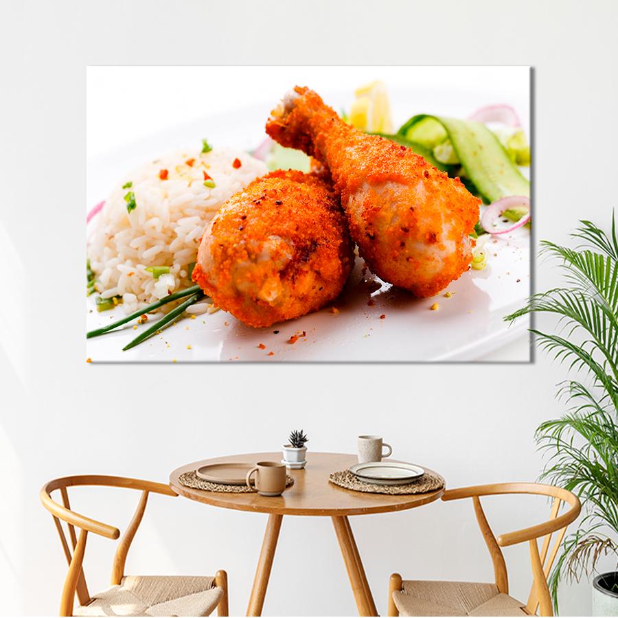 Настенний декор Куриные ножки в хрустящей панировке 51x34 см (A321-1)