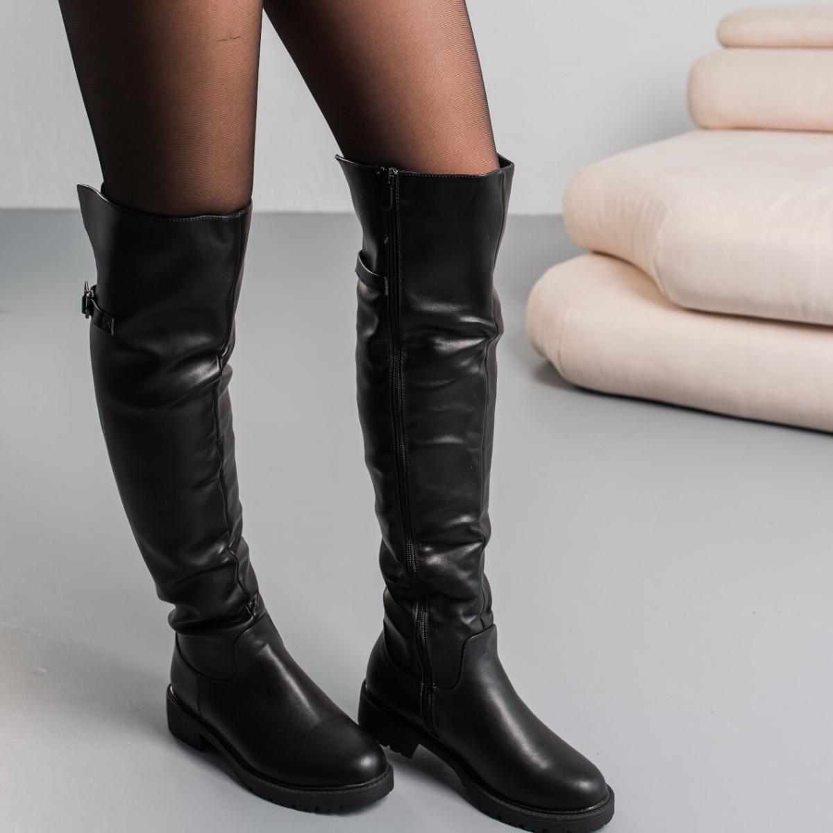 Ботфорти жіночі зимові Fashion р. 36 23,5 см Чорний (3868)