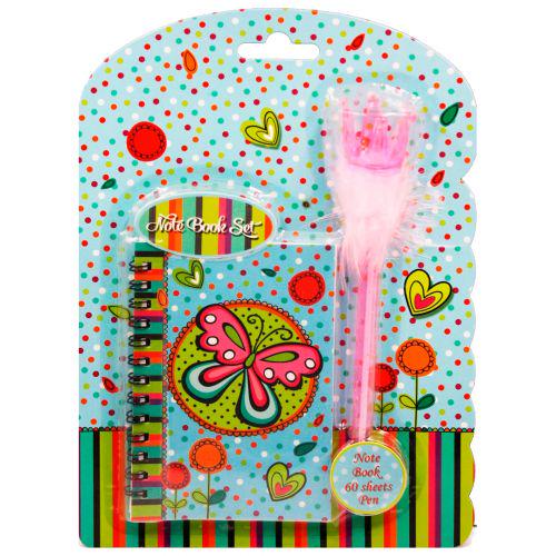 Блокнот с ручкой Бабочка (188969)