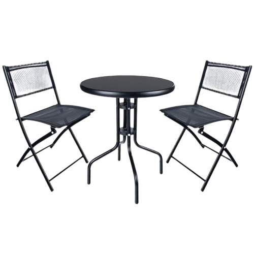 Набор садовой мебели Bonro B-6055 стол/2 кресла Черный (2371521161_sike_2)