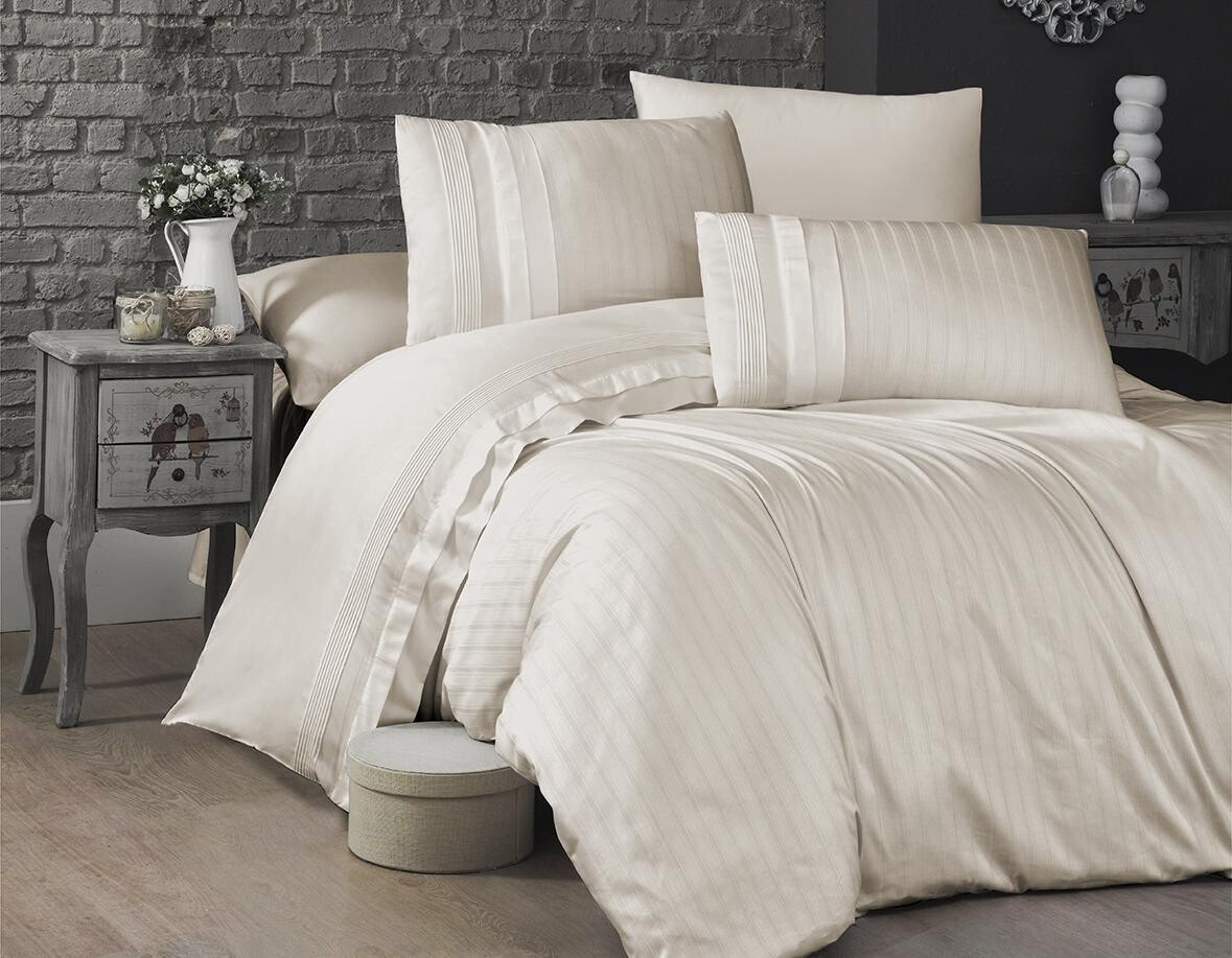 Постельное белье First Choice Deluxe New Trend сатин люкс евро Белый (14056350) Постельное белье First Choice Deluxe New Trend сатин люкс евро Белый (14056350)