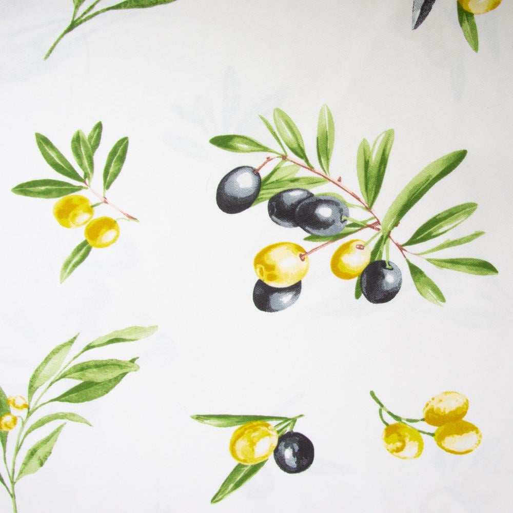 Тканина декоративна скатерна Оливки бавовна з водовідштовхувальним просоченням 220 гр/м2 180 см Сіро-білий мармур (26927)