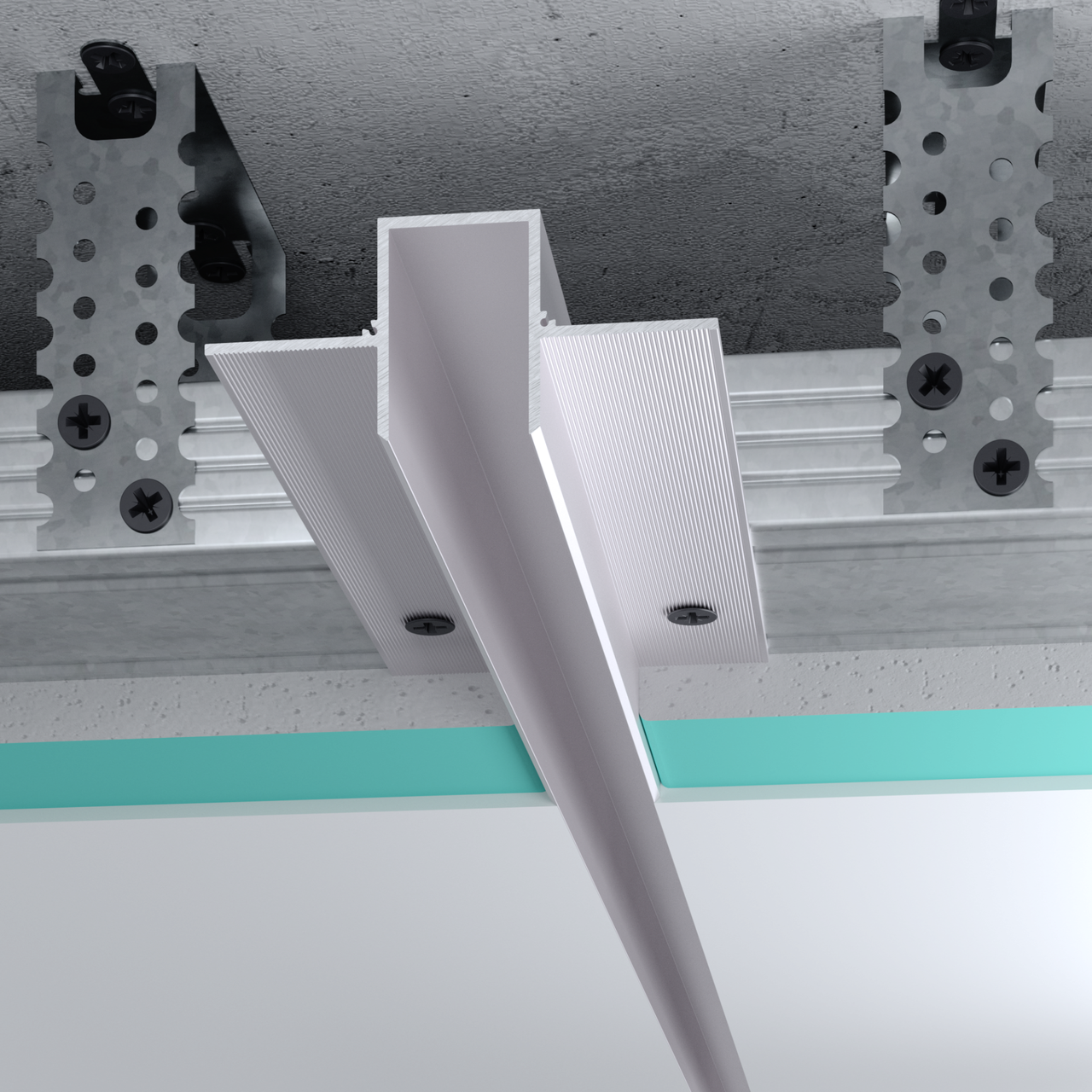 Профиль теневого шва FSPRO раздельный алюминиевый Анодированный 20 мм 3 м (F2.D2030A)