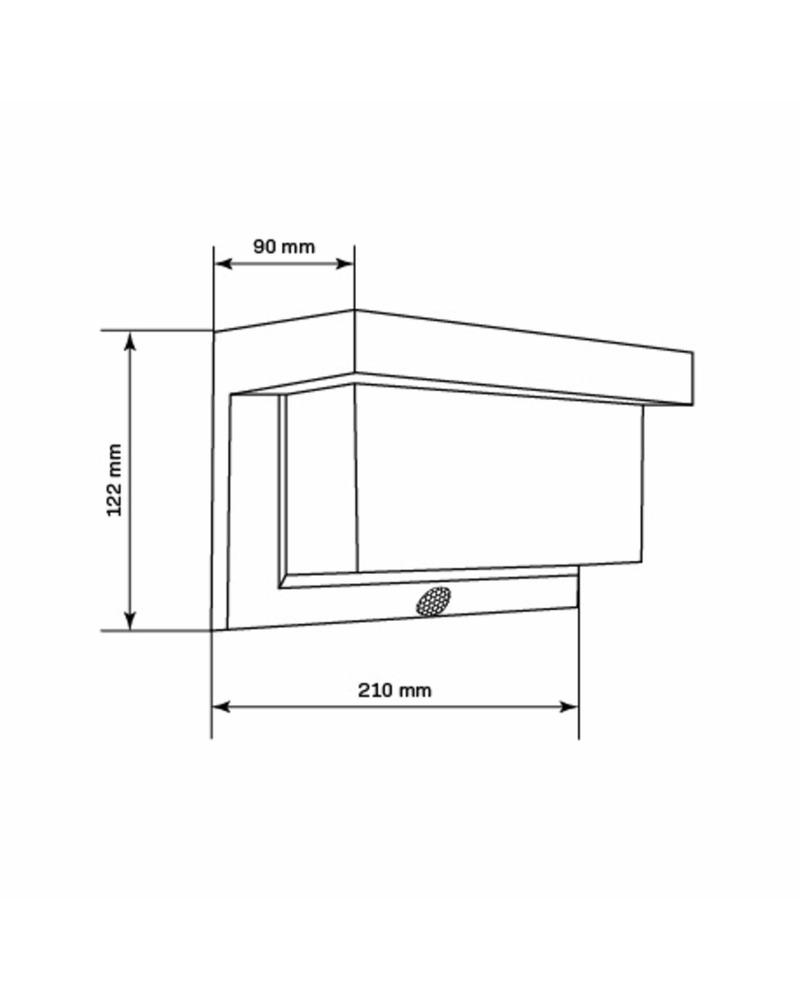 Светильник уличный Goldlux 325464 Tony Pir Led 6500K IP44 Bk (21449269) - фото 4