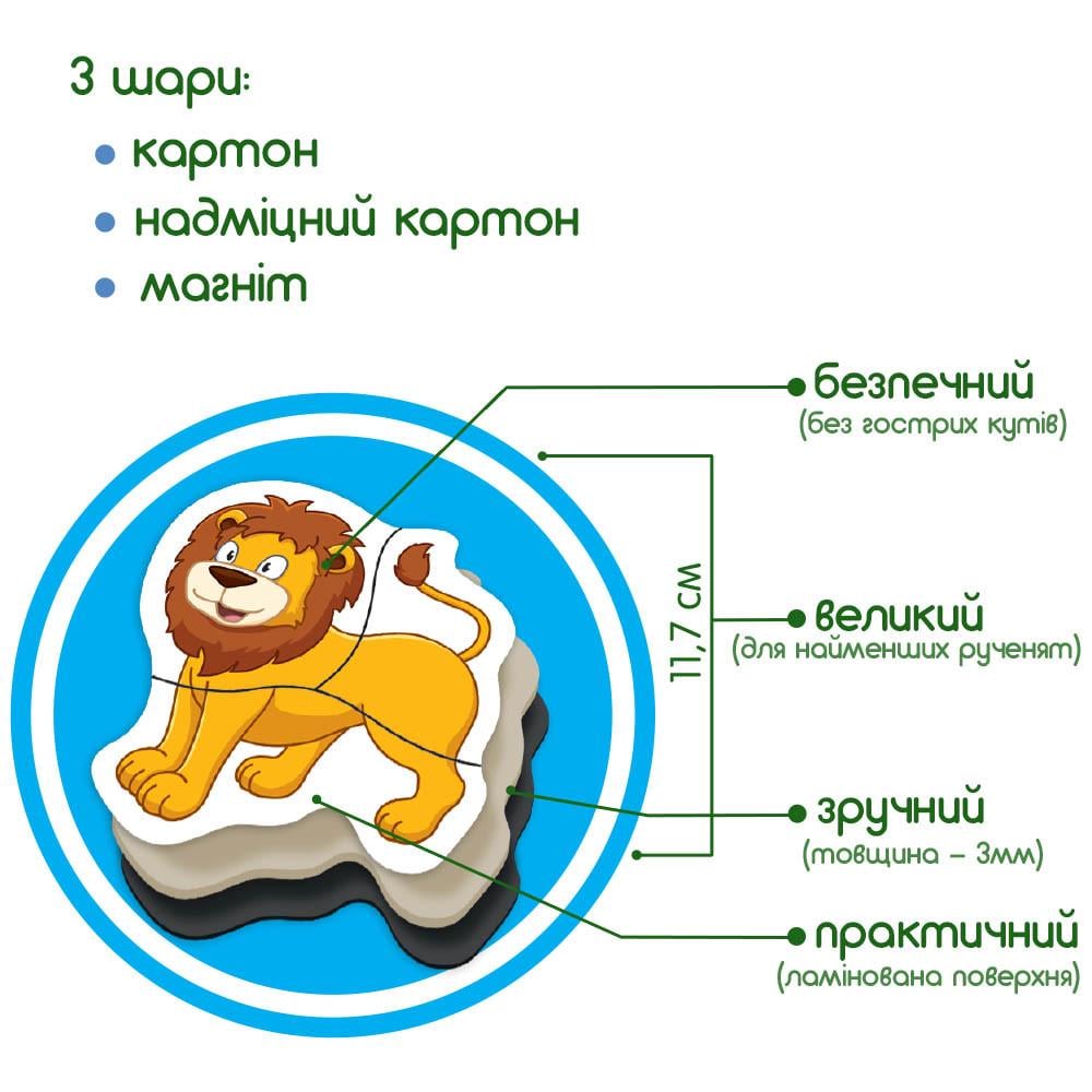 Пазли магнітні Magdum Зоо (ML4031-18 EN) - фото 4 Пазли магнітні Magdum Зоо (ML4031-18 EN) - фото 4