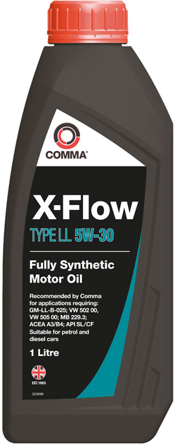 Моторне мастило COMMA X-FLOW 5W-30 синтетичне 1 л (XFLL1L)