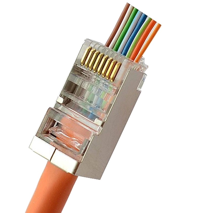 Конектор з наскрізними отворами Kingda RJ45 STP категорія 5e (2994884805)
