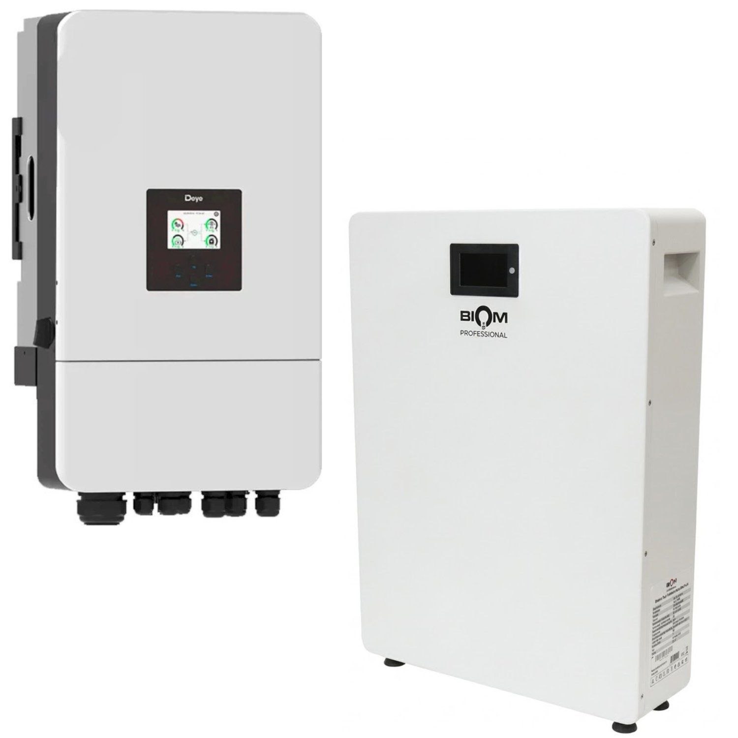 Комплект автономного энергоснабжения Deye SUN-10K-SG05LP3-EU 10 кВт 3-фазный и Biom BALFP-512200-V1 LiFePO4 10,24 кВт·ч (36944172) Комплект автономного энергоснабжения Deye SUN-10K-SG05LP3-EU 10 кВт 3-фазный и Biom BALFP-512200-V1 LiFePO4 10,24 кВт·ч (36944172)