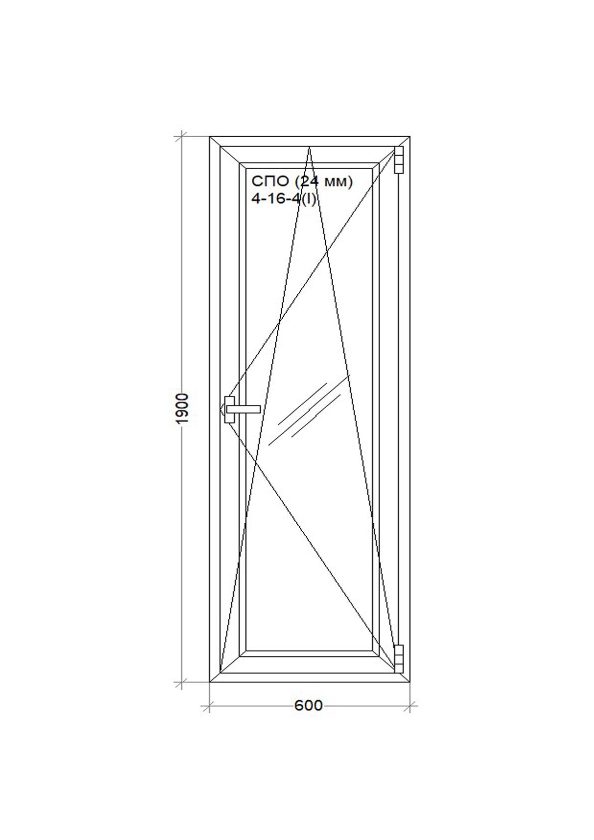 Окно металопластиковое поворотно-откидное WDS 5S 600x1900 мм (W.V.24.60.190) - фото 2 Окно металопластиковое поворотно-откидное WDS 5S 600x1900 мм (W.V.24.60.190) - фото 2