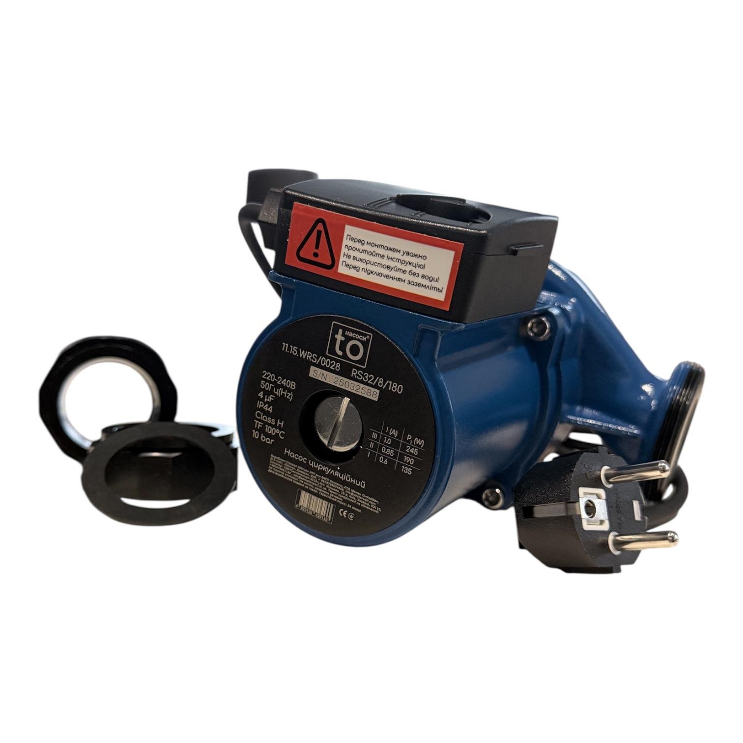 Циркуляционный насос toНАСОСЫ 32/8 180 мм с кабелем (00-00006015) Циркуляционный насос toНАСОСЫ 32/8 180 мм с кабелем (00-00006015)