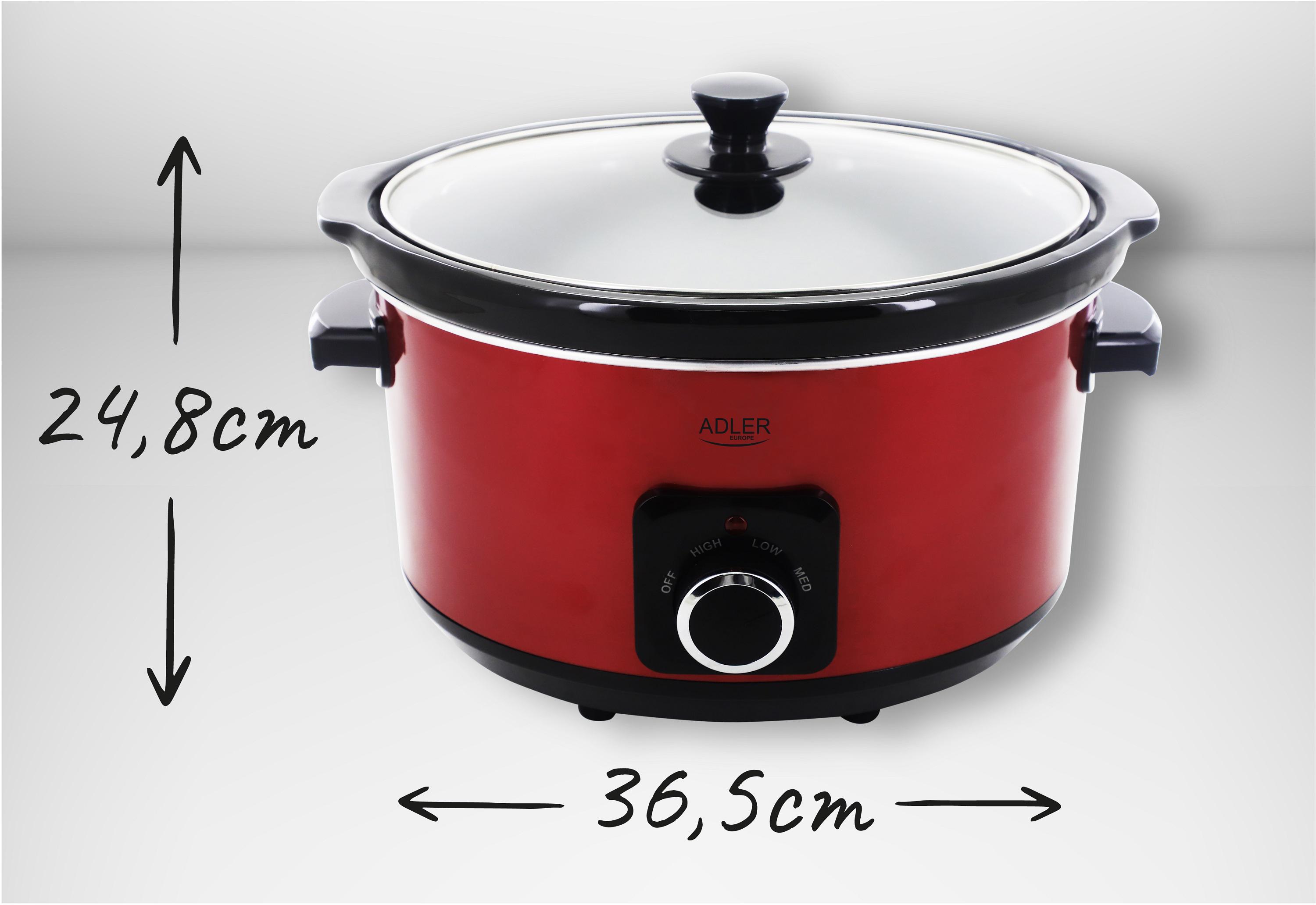 Медленноварка Adler AD 6413 Red - фото 6