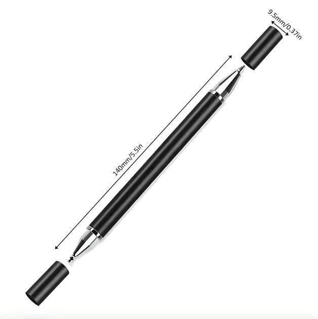 Стилус двосторонній для малювання 2в1 Чорний - фото 8 Стилус двосторонній для малювання 2в1 Чорний - фото 8