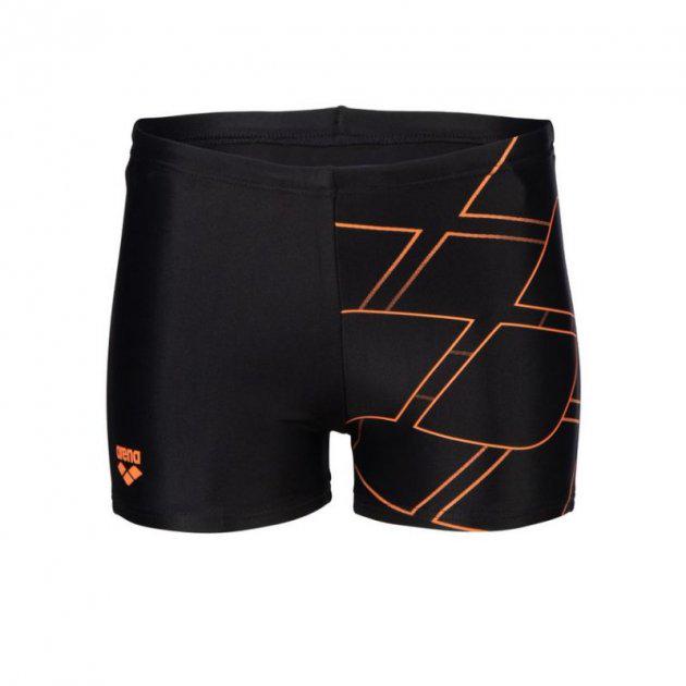 Плавки-боксеры для мальчиков Arena MARK SWIM JR SHORT 128 см Черный/Оранжевый (006009-560)