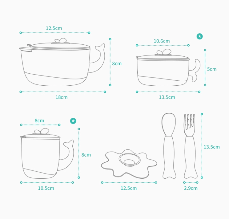 Набор для кормления Kub 6 пр. Розовый - фото 8 Набор для кормления Kub 6 пр. Розовый - фото 8