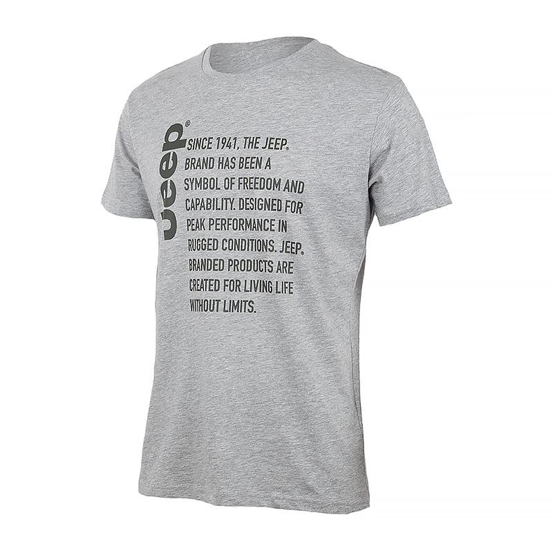 Футболка мужская JEEP T-SHIRT Since 1941 2XL Серый (O102591-J870 2XL)