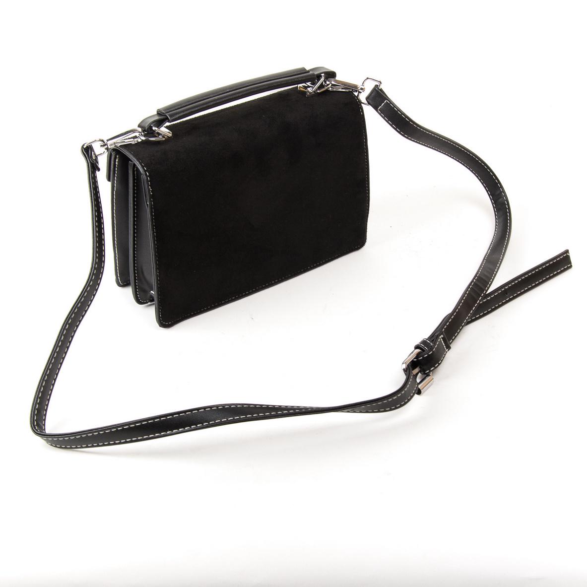 Женская сумочка из замша Fashion 1094 Черный - фото 2 Женская сумочка из замша Fashion 1094 Черный - фото 2