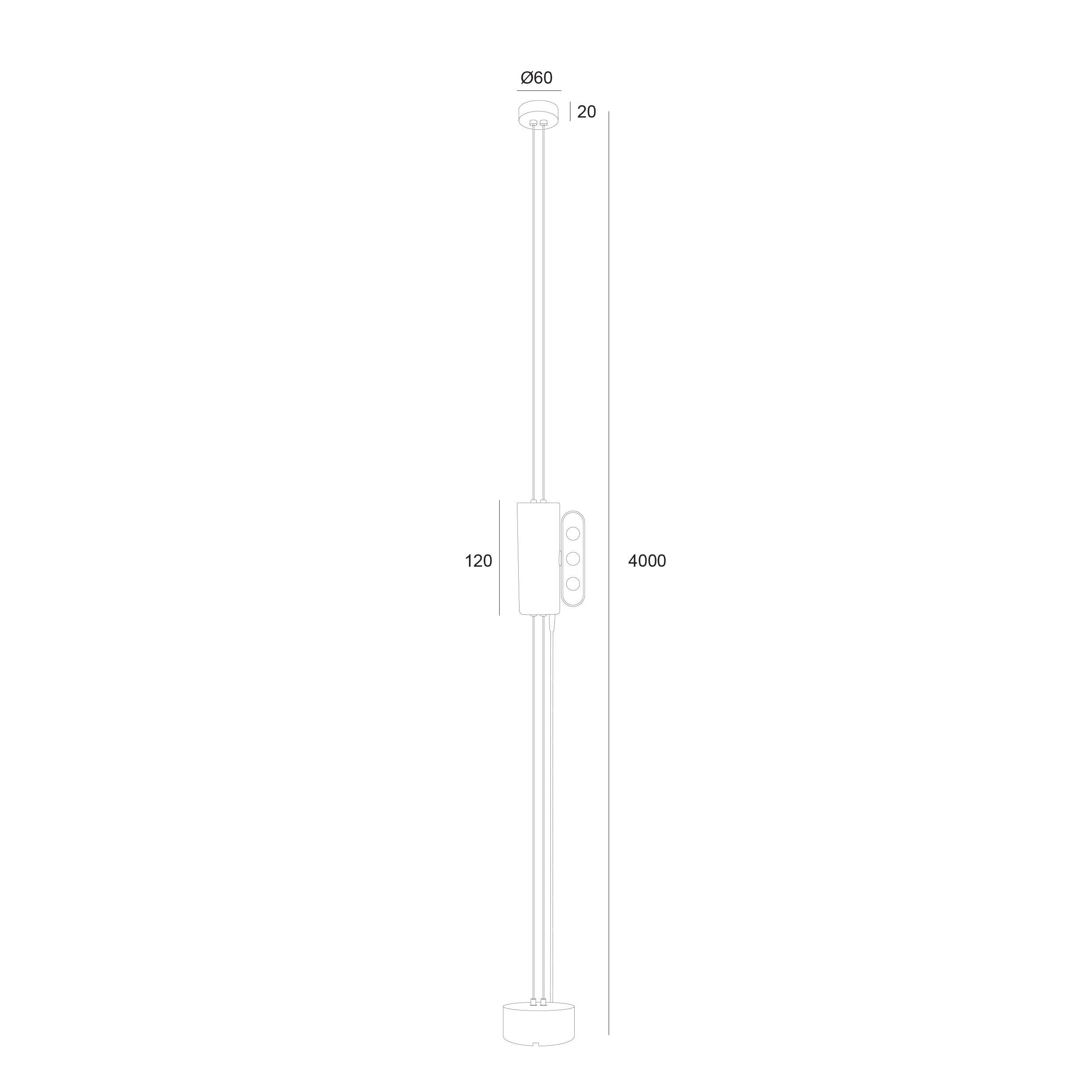 Торшер Skarlat RLL2002 3х2 W WH+BK 4000K (32303) - фото 3