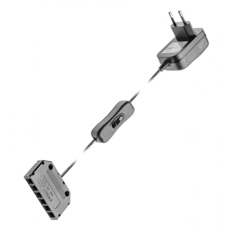 Блок питания LED GTV с выключателем и разветвителем 6W (LD-ZWND6W-10)