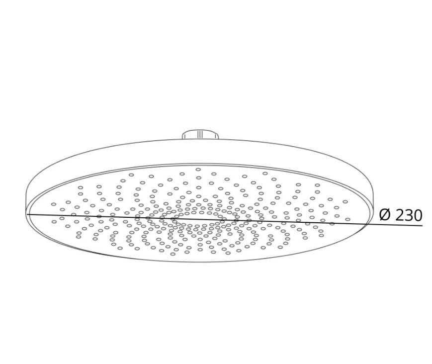 Лейка для верхнего душа Qtap Hlavova (QTHLA107CRM45787) - фото 2 Лейка для верхнего душа Qtap Hlavova (QTHLA107CRM45787) - фото 2