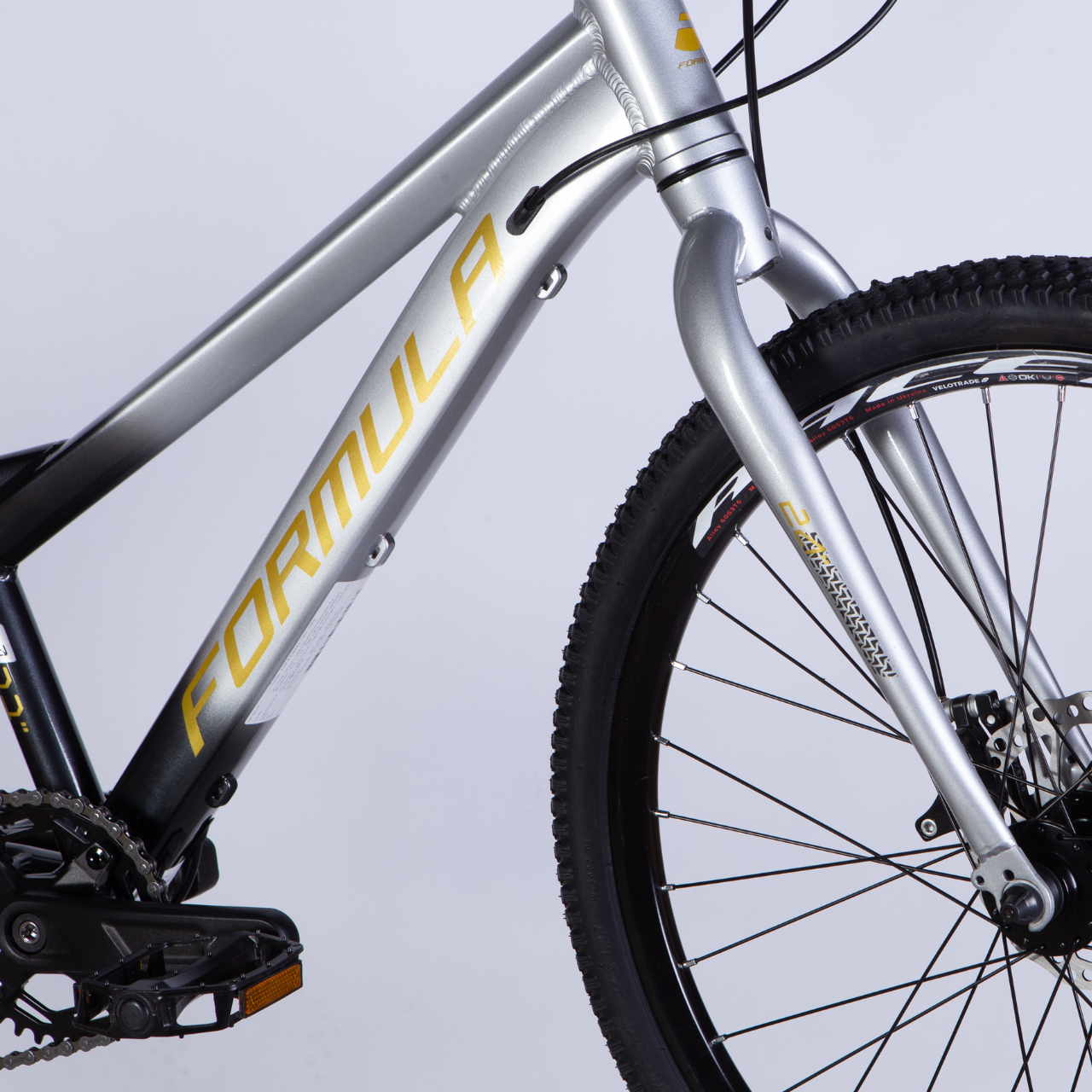 Велосипед подростковый Formula F-1 DD CS AL 24" 11" 2025 Серебристо-черный - фото 4 Велосипед подростковый Formula F-1 DD CS AL 24" 11" 2025 Серебристо-черный - фото 4