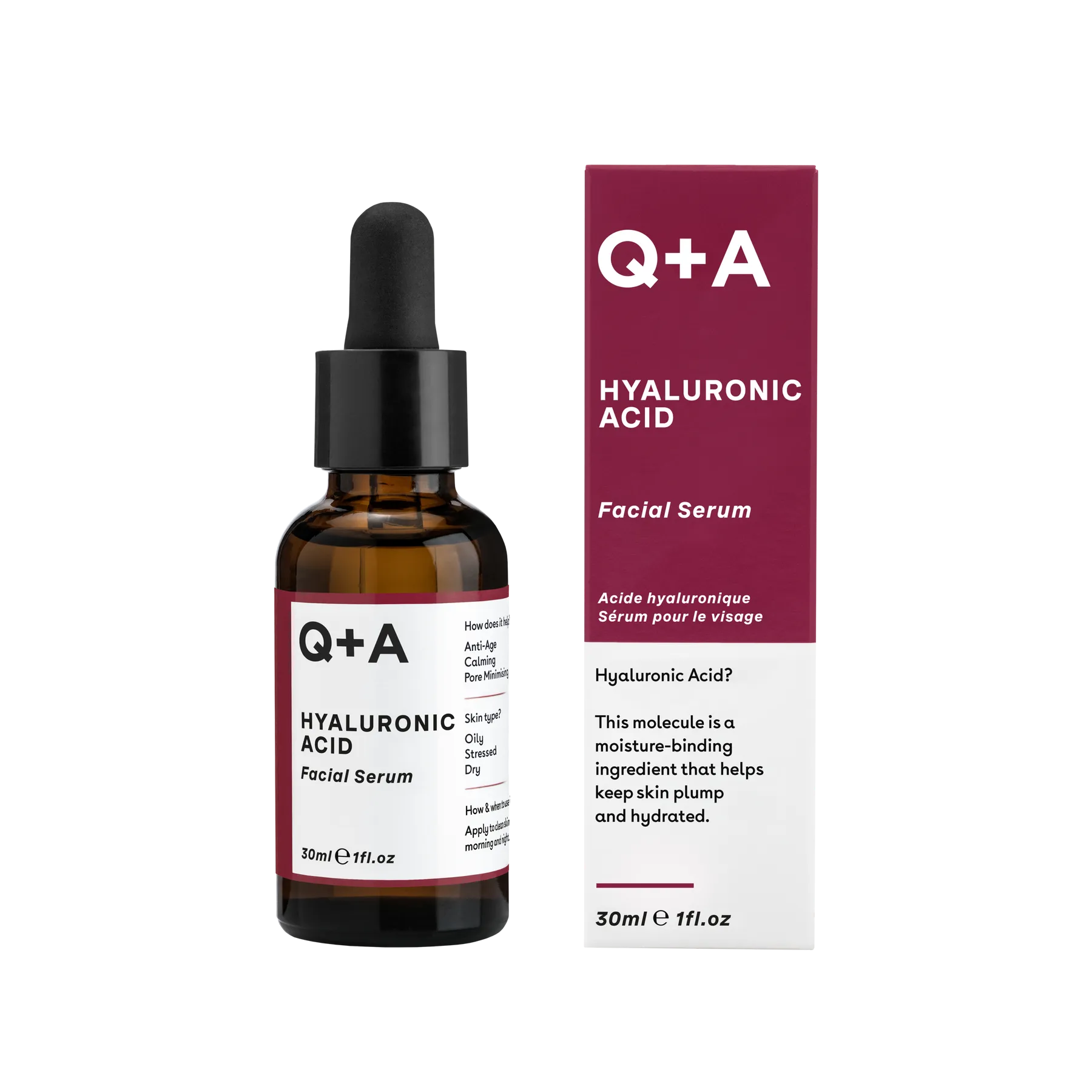 Сироватка для обличчя Q+A Hyaluronic Acid Facial Serum з гіалуроновою кислотою (Т000165) - фото 2