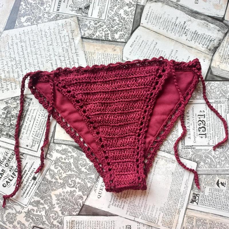 Купальні трусики PRIMARK 691406 р. 44 Бордовий