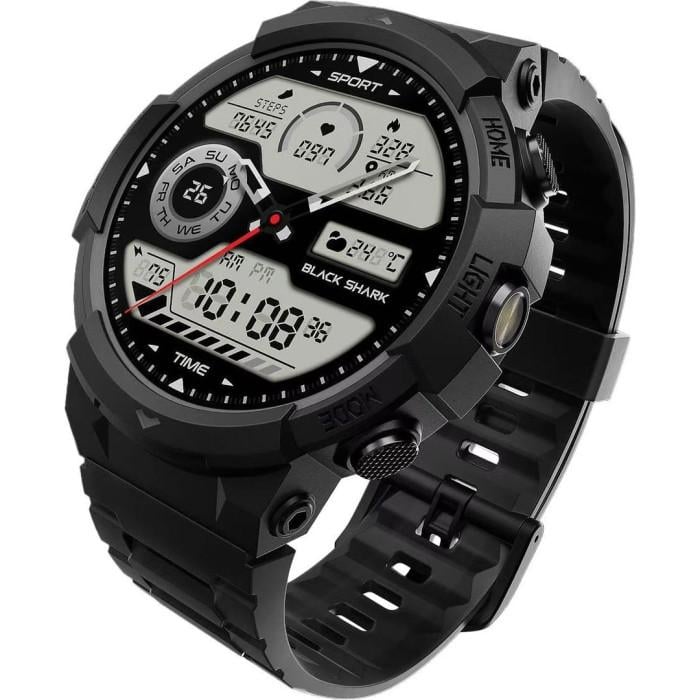 Смарт-часы Black Shark GS3 Sport BS-W2402 Mist Black 1,43" AMOLED Bluetooth 5.4 GPS WR50 Black Смарт-часы Black Shark GS3 Sport BS-W2402 Mist Black 1,43" AMOLED Bluetooth 5.4 GPS WR50 Black
