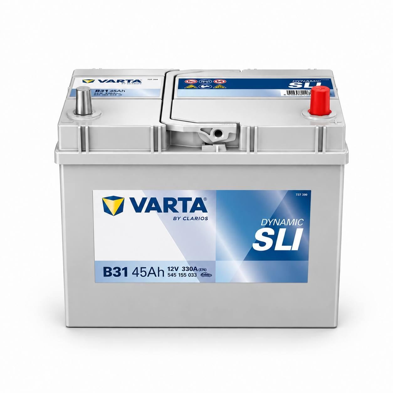 Акумулятор автомобільний Varta Asia B31 45 Ah 330A R+ 12V (3167170514)