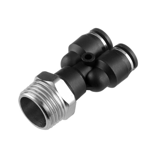 Соединение цанговое Y-образное Intertool для полиуретановых шлангов 8х8 мм 1/2" наружная резьба (PT-2387)